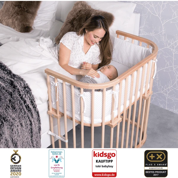 Babybay Cuna Colecho Boxspring Haya Maciza Natural Barnizada 2 Babybay Cuna Colecho Boxspring Haya Maciza Natural Barnizada - Imagen 2