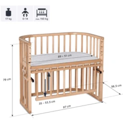 Babybay Cuna Colecho MaxiComfort Plus Lacado Madera 8 Babybay Cuna Colecho MaxiComfort Plus Lacado Madera -Productos Para Bebes babybay cuna colecho maxicomfort plus lacado madera a376136 3