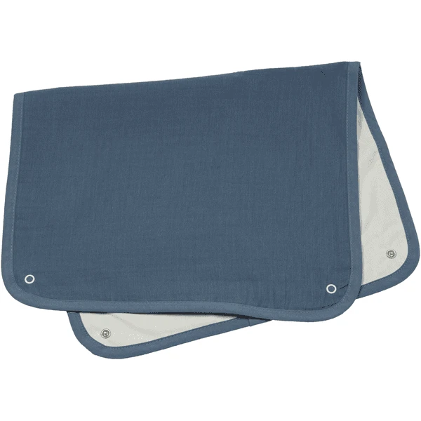 Be Be 's Collection Funda Cambiador Muselina Azul Oscuro 36 X 55 Cm 3 Be Be 's Collection Funda Cambiador Muselina Azul Oscuro 36 X 55 Cm - Imagen 3