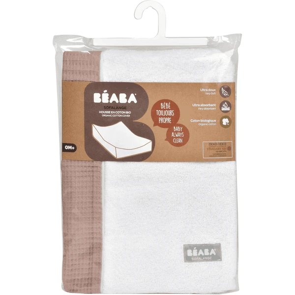 BEABA ® Funda Para Cambiador Sofalange Rosa Viejo 2 BEABA ® Funda Para Cambiador Sofalange Rosa Viejo - Imagen 2
