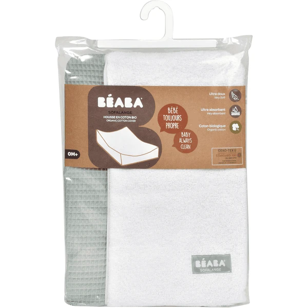 BEABA ® Funda Para Cambiador Sofalange Verde Azul 5 BEABA ® Funda Para Cambiador Sofalange Verde Azul - Imagen 5