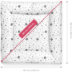 Bianconiglio Kids ® Cambiador FLAFFI Blanco/gris 60 X 60 Cm -Productos Para Bebes bianconiglio kids cambiador flaffi blanco gris 60 x 60 cm a351594 2