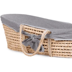 Childhome CHILD HOME Cesta De Mosaico De Hoja De Maíz Incl. Colchón Y Funda Gris -Productos Para Bebes child home cesta de mosaico de hoja de maiz incl colchon y funda gris a330507 2