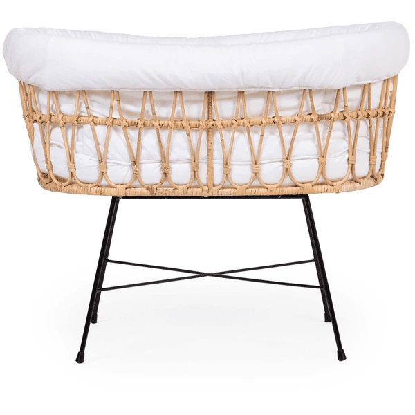 Childhome CHILD HOME Cuna Moisés De Ratán Patas Metálicas Con Colchón Y Nido 4 Childhome CHILD HOME Cuna Moisés De Ratán Patas Metálicas Con Colchón Y Nido - Imagen 4