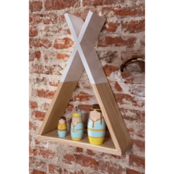Childhome CHILD HOME Estantería De Pared Tipi Nature-blanco -Productos Para Bebes child home estanteria de pared tipi nature blanco a287306 3