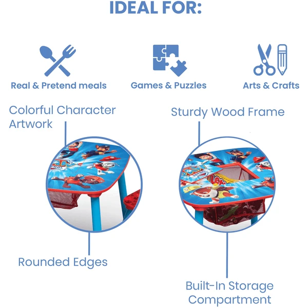 Delta Children Delta Child Ren Juego De Mesa Y Silla De Almacenamiento De La Patrulla Canina 3 Delta Children Delta Child Ren Juego De Mesa Y Silla De Almacenamiento De La Patrulla Canina - Imagen 3