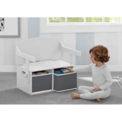 Delta Children Delta Child Ren MySize Banco De Actividades Reversible Con Almacenaje - Blanco -Productos Para Bebes delta child ren mysize banco de actividades reversible con almacenaje blanco a405425 4