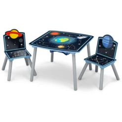 Delta Children Delta Child Ren Space Adventure Juego De Mesa Y Silla De Almacenamiento