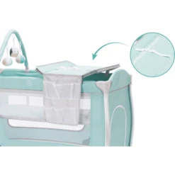 Fillikid Cuna De Viaje Alu Milan Oso Polar Menta -Productos Para Bebes fillikid cuna de viaje alu milan oso polar menta a377034 3
