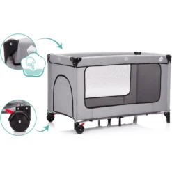 Fillikid Cuna De Viaje Madrid Melange Grey -Productos Para Bebes fillikid cuna de viaje madrid melange grey a291214 3