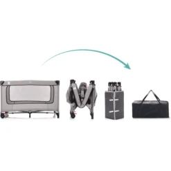 Fillikid Cuna De Viaje Paris Con Colchón Confort Gris Claro Melange -Productos Para Bebes fillikid cuna de viaje paris con colchon confort gris claro melange a299314 2