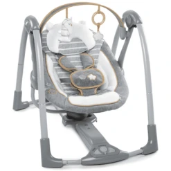 Ingenuity Asiento Portátil Para Hamaca De Bebé Swing 'n Go Bella Teddy -Productos Para Bebes ingenuity asiento portatil para hamaca de bebe swing n go bella teddy a319533 2