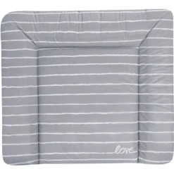 JULIUS ZÖLLNER Cambiador Papel De Aluminio Softy Grey Stripes 75 X 85 Cm