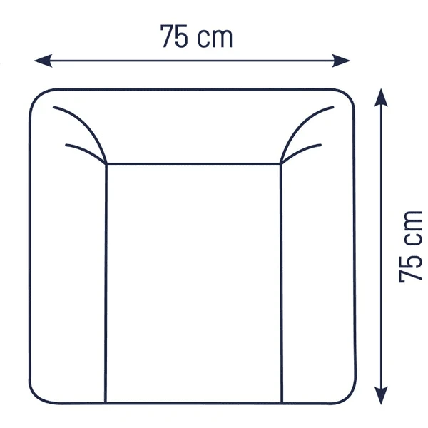 JULIUS ZÖLLNER Cambiador Softy Uni Gris Claro 75 X 75 Cm 5 JULIUS ZÖLLNER Cambiador Softy Uni Gris Claro 75 X 75 Cm - Imagen 5