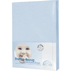 JULIUS ZÖLLNER Sábana Ajustable Para Cambiador Rizo Azul Clarito -Productos Para Bebes julius zoellner sabana ajustable para cambiador rizo azul clarito a194716 2