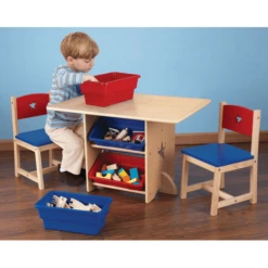 KidKraft® Conjunto De Mesa Y Sillas Estrellas Natural/ Colorido -Productos Para Bebes kidkraft conjunto de mesa y sillas estrellas natural colorido a220364 2