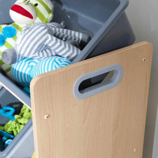 KidKraft® Sistema De Almacenamiento Gris 12 Cajas 5 KidKraft® Sistema De Almacenamiento Gris 12 Cajas - Imagen 5