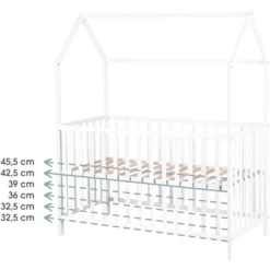 Kindsgard Cama Casa Lillehus 60 X 120 Cm Blanco 7 Kindsgard Cama Casa Lillehus 60 X 120 Cm Blanco -Productos Para Bebes kindsgard cama casa lillehus 60 x 120 cm blanco a337562 2