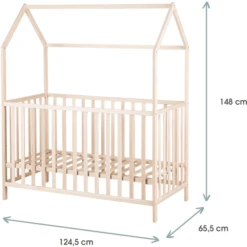 Kindsgard Cama Casa Lillehus 60 X 120 Cm Nature -Productos Para Bebes kindsgard cama casa lillehus 60 x 120 cm nature a337560 1