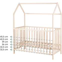Kindsgard Cama Casa Lillehus 60 X 120 Cm Nature -Productos Para Bebes kindsgard cama casa lillehus 60 x 120 cm nature a337560 2