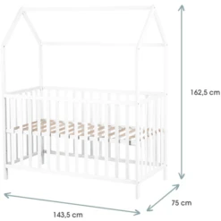 Kindsgard Cama Casa Lillehus 70 X 140 Cm Blanco -Productos Para Bebes kindsgard cama casa lillehus 70 x 140 cm blanco a337565 1