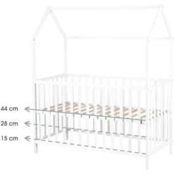 Kindsgard Cama Casa Lillehus 70 X 140 Cm Blanco -Productos Para Bebes kindsgard cama casa lillehus 70 x 140 cm blanco a337565 2