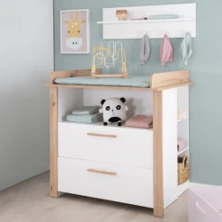 Kindsgard Cómoda Cambiador Hemme Blanco/roble -Productos Para Bebes kindsgard comoda cambiador hemme blanco roble a347362 4