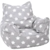 Knorr® Toys Sillón Puff- Estrellas Blanco