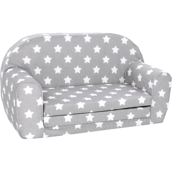 Knorr® Toys Sofa Infantil Stars, Gris/blanco 1 Knorr® Toys Sofa Infantil Stars, Gris/blanco