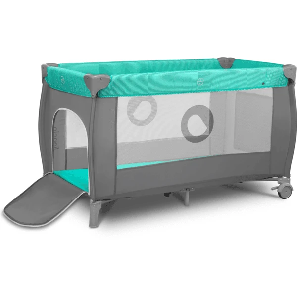 Lionelo Cuna De Viaje Sven Plus Turquoise Grey 4 Lionelo Cuna De Viaje Sven Plus Turquoise Grey - Imagen 4