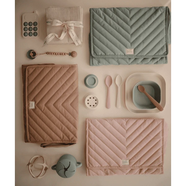 Mushie Cambiador Plegable Blush 4 Mushie Cambiador Plegable Blush - Imagen 4