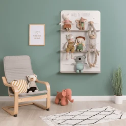 MUSTERKIND ® Estantería Para Peluches Picea Blanco/gris Madera -Productos Para Bebes musterkind estanteria para peluches picea blanco gris madera a326648 3