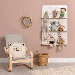 MUSTERKIND ® Estantería Para Peluches Picea Blanco/madera -Productos Para Bebes musterkind estanteria para peluches picea blanco madera a326645 3