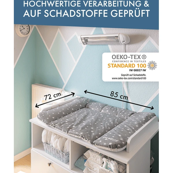 Pic Bear Cambiador 72x85cm Estrellas Celadon 5 Pic Bear Cambiador 72x85cm Estrellas Celadon - Imagen 5