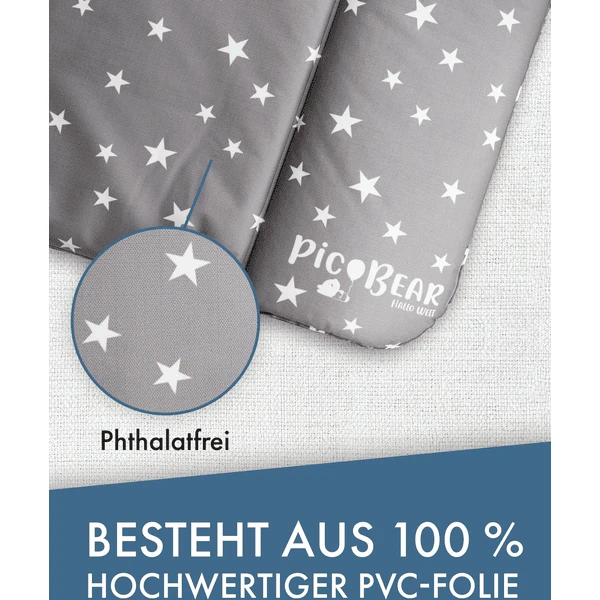 Pic Bear Cambiador 72x85cm Estrellas Gris Blanco 3 Pic Bear Cambiador 72x85cm Estrellas Gris Blanco - Imagen 3
