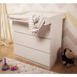 Polini Cambiador Infantil Para IKEA Malm Hemnes Y Nordli Blanco -Productos Para Bebes polini cambiador infantil para ikea malm hemnes y nordli blanco a375762 4