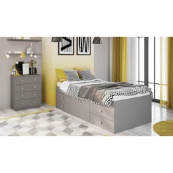 Polini Kids Cama Nido Juvenil Simple 3100 Gris -Productos Para Bebes polini kids cama nido juvenil simple 3100 gris a261484 3