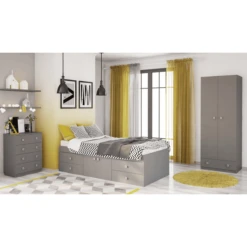 Polini Kids Cama Nido Juvenil Simple 3100 Gris -Productos Para Bebes polini kids cama nido juvenil simple 3100 gris a261484 4