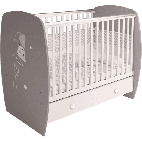 Polini Kids Cuna French 710 Amis Gris-blanco 1 Polini Kids Cuna French 710 Amis Gris-blanco
