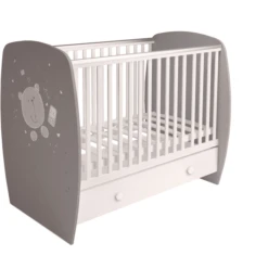 Polini Kids Cuna French 710 Teddy Gris-blanco -Productos Para Bebes polini kids cuna french 710 teddy gris blanco a273782 2