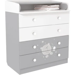 Primera página -Productos Para Bebes polini kids mueble cambiador french teddy 1580 blanco gris a272386 1