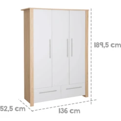 Roba Armario Matilda 3 Puertas -Productos Para Bebes roba armario matilda 3 puertas a317521 3