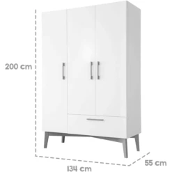 Roba Armario Mika 3 Puertas -Productos Para Bebes roba armario mika 3 puertas a396343 2
