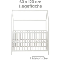 Roba Cama De Casa 60 X 120 Cm Blanca -Productos Para Bebes roba cama de casa 60 x 120 cm blanca a307703 3