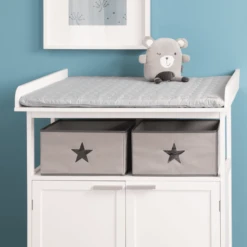 Roba Cambiador Suave Style Estrellas Gris Plata 85x75 -Productos Para Bebes roba cambiador suave style estrellas gris plata 85x75 a315640 3
