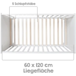 Roba Cuna Colecho Blanco 60 X 120 Cm Con Colchón Safe Asleep -Productos Para Bebes roba cuna colecho blanco 60 x 120 cm con colchon safe asleep a349555 3