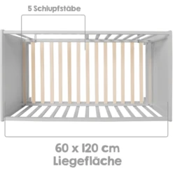 Roba Cuna Colecho Taupe 60 X 120 Cm Con Colchón -Productos Para Bebes roba cuna colecho taupe 60 x 120 cm con colchon a306330 2