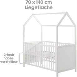 Roba Cuna En Forma De Casa 70 X 140 Cm Taupe 8 Roba Cuna En Forma De Casa 70 X 140 Cm Taupe -Productos Para Bebes roba cuna en forma de casa 70 x 140 cm taupe a307700 3