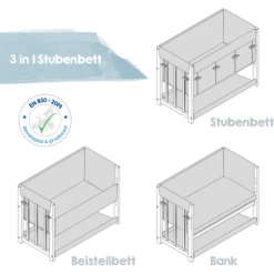 Roba Cuna Little Stars 3 En 1 Blanco -Productos Para Bebes roba cuna little stars 3 en 1 blanco a303907 1