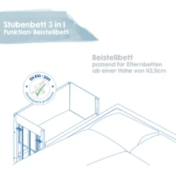 Roba Cuna Little Stars 3 En 1 Blanco -Productos Para Bebes roba cuna little stars 3 en 1 blanco a303907 2